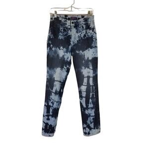 NYDJ Lift Tuck Technology Tye Dye Blue Women's Straight Jean's 6